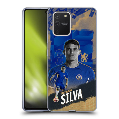 Chelsea Football Club 2023/24 First Team Thiago Silva Soft Gel Case for Samsung Galaxy S10 Lite