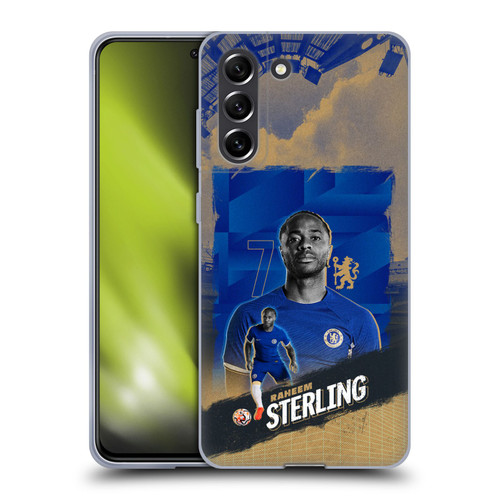 Chelsea Football Club 2023/24 First Team Raheem Sterling Soft Gel Case for Samsung Galaxy S21 FE 5G
