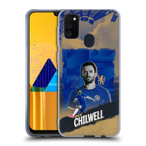 Chelsea Football Club 2023/24 First Team Ben Chilwell Soft Gel Case for Samsung Galaxy M30s (2019)/M21 (2020)