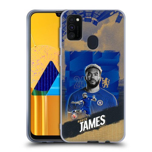 Chelsea Football Club 2023/24 First Team Reece James Soft Gel Case for Samsung Galaxy M30s (2019)/M21 (2020)