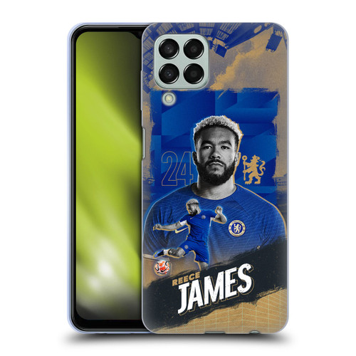 Chelsea Football Club 2023/24 First Team Reece James Soft Gel Case for Samsung Galaxy M33 (2022)