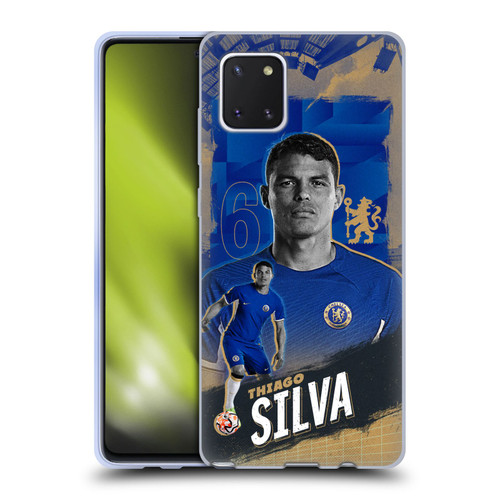 Chelsea Football Club 2023/24 First Team Thiago Silva Soft Gel Case for Samsung Galaxy Note10 Lite