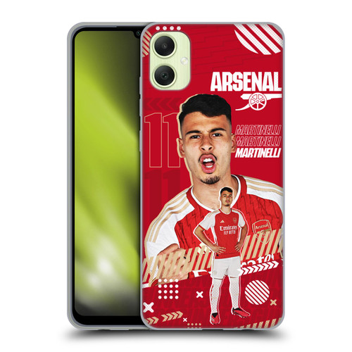 Arsenal FC 2023/24 First Team Gabriel Soft Gel Case for Samsung Galaxy A05