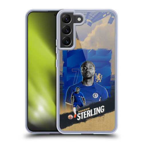 Chelsea Football Club 2023/24 First Team Raheem Sterling Soft Gel Case for Samsung Galaxy S22+ 5G