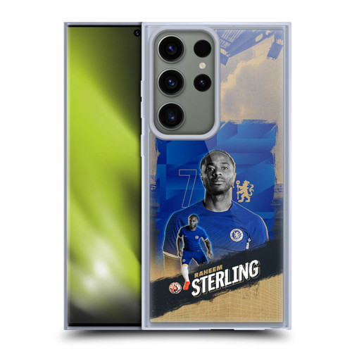 Chelsea Football Club 2023/24 First Team Raheem Sterling Soft Gel Case for Samsung Galaxy S23 Ultra 5G