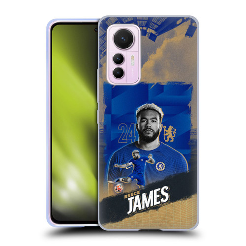 Chelsea Football Club 2023/24 First Team Reece James Soft Gel Case for Xiaomi 12 Lite