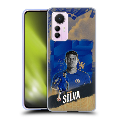 Chelsea Football Club 2023/24 First Team Thiago Silva Soft Gel Case for Xiaomi 12 Lite