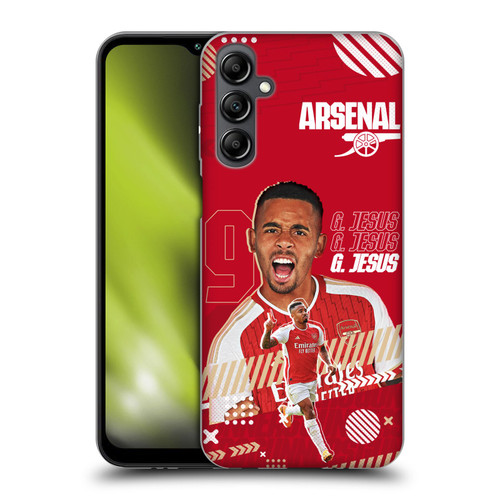 Arsenal FC 2023/24 First Team Gabriel Jesus Soft Gel Case for Samsung Galaxy M14 5G