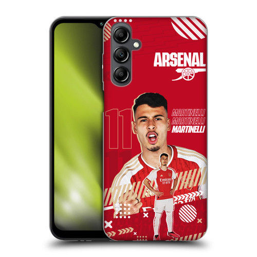 Arsenal FC 2023/24 First Team Gabriel Soft Gel Case for Samsung Galaxy M14 5G