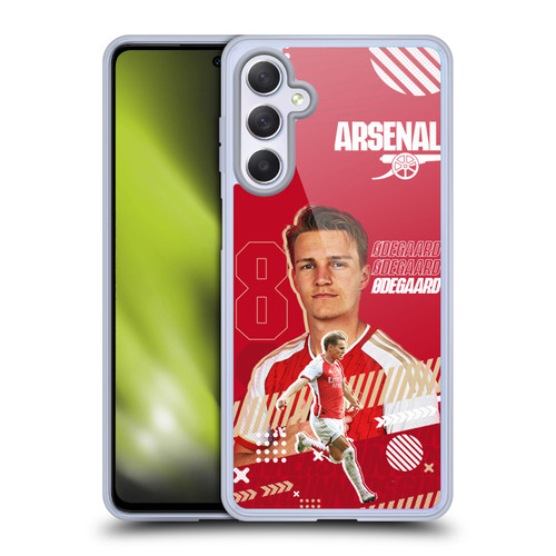Arsenal FC 2023/24 First Team Martin Ødegaard Soft Gel Case for Samsung Galaxy M54 5G