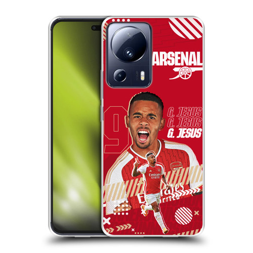 Arsenal FC 2023/24 First Team Gabriel Jesus Soft Gel Case for Xiaomi 13 Lite 5G