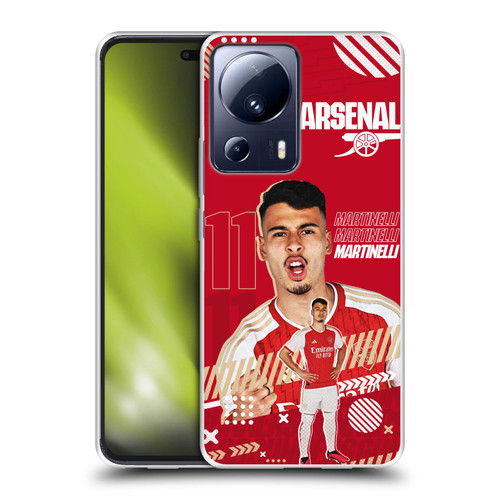 Arsenal FC 2023/24 First Team Gabriel Soft Gel Case for Xiaomi 13 Lite 5G