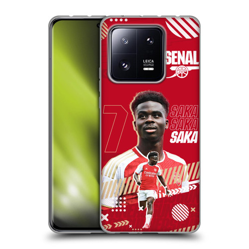 Arsenal FC 2023/24 First Team Bukayo Saka Soft Gel Case for Xiaomi 13 Pro 5G