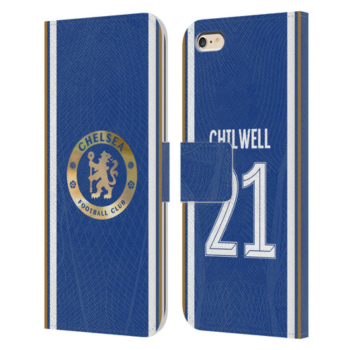 Chelsea Football Club 2023/24 Players Home Kit Ben Chilwell Leather Book Wallet Case Cover For Apple iPhone 6 Plus / iPhone 6s Plus