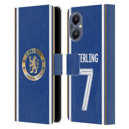 Chelsea Football Club 2023/24 Players Home Kit Raheem Sterling Leather Book Wallet Case Cover For OnePlus Nord N20 5G