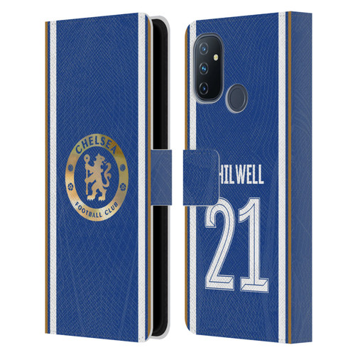 Chelsea Football Club 2023/24 Players Home Kit Ben Chilwell Leather Book Wallet Case Cover For OnePlus Nord N100
