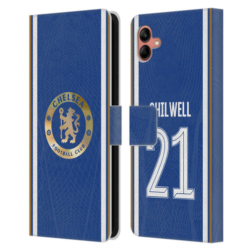 Chelsea Football Club 2023/24 Players Home Kit Ben Chilwell Leather Book Wallet Case Cover For Samsung Galaxy A04 (2022)