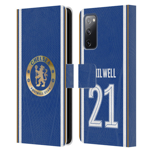 Chelsea Football Club 2023/24 Players Home Kit Ben Chilwell Leather Book Wallet Case Cover For Samsung Galaxy S20 FE / 5G