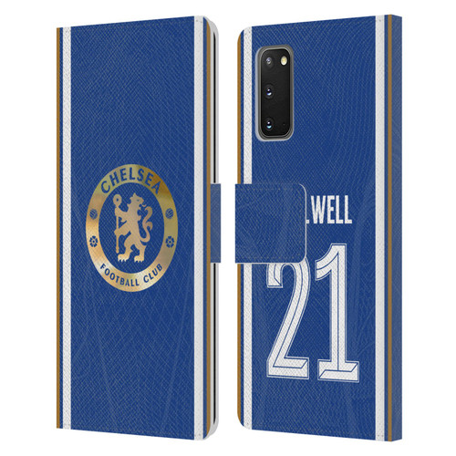 Chelsea Football Club 2023/24 Players Home Kit Ben Chilwell Leather Book Wallet Case Cover For Samsung Galaxy S20 / S20 5G