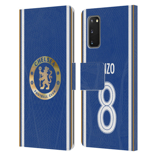 Chelsea Football Club 2023/24 Players Home Kit Enzo Fernández Leather Book Wallet Case Cover For Samsung Galaxy S20 / S20 5G