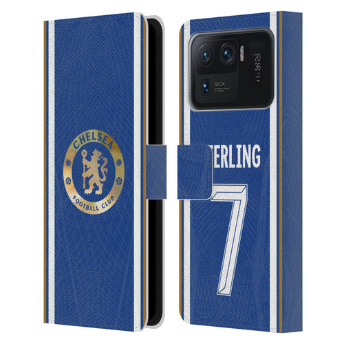 Chelsea Football Club 2023/24 Players Home Kit Raheem Sterling Leather Book Wallet Case Cover For Xiaomi Mi 11 Ultra