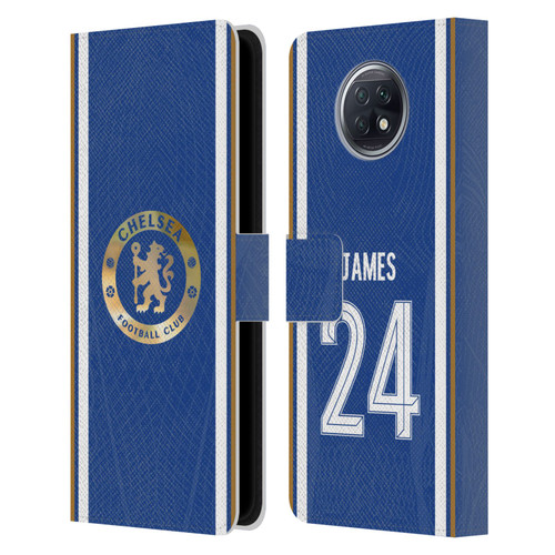 Chelsea Football Club 2023/24 Players Home Kit Reece James Leather Book Wallet Case Cover For Xiaomi Redmi Note 9T 5G