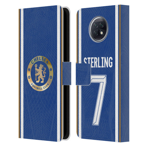 Chelsea Football Club 2023/24 Players Home Kit Raheem Sterling Leather Book Wallet Case Cover For Xiaomi Redmi Note 9T 5G
