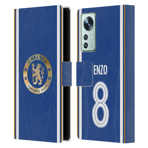 Chelsea Football Club 2023/24 Players Home Kit Enzo Fernández Leather Book Wallet Case Cover For Xiaomi 12