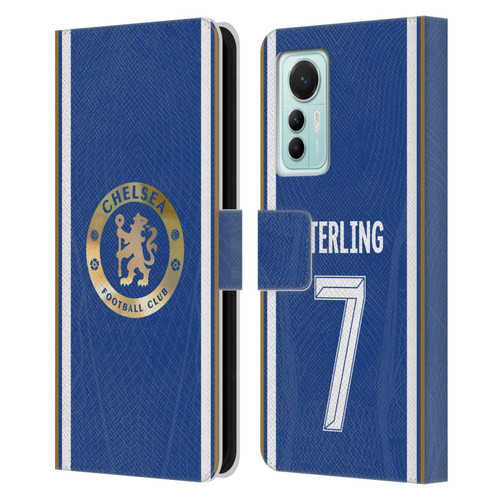 Chelsea Football Club 2023/24 Players Home Kit Raheem Sterling Leather Book Wallet Case Cover For Xiaomi 12 Lite