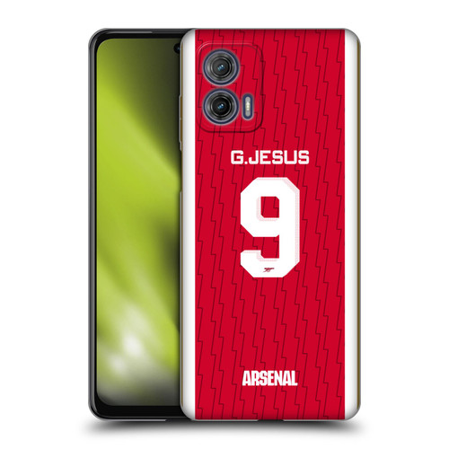 Arsenal FC 2023/24 Players Home Kit Gabriel Jesus Soft Gel Case for Motorola Moto G73 5G