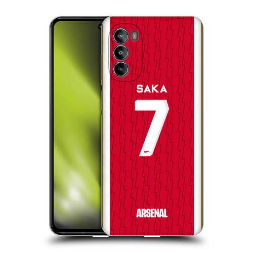 Arsenal FC 2023/24 Players Home Kit Bukayo Saka Soft Gel Case for Motorola Moto G82 5G