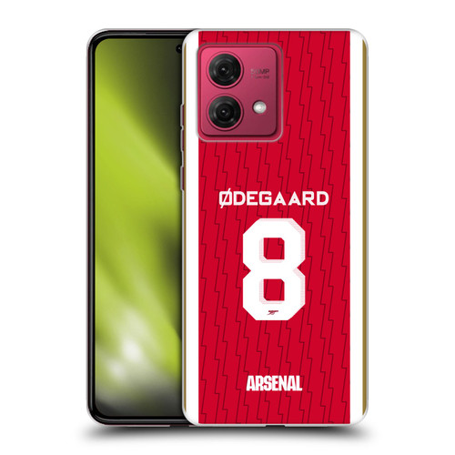 Arsenal FC 2023/24 Players Home Kit Martin Ødegaard Soft Gel Case for Motorola Moto G84 5G