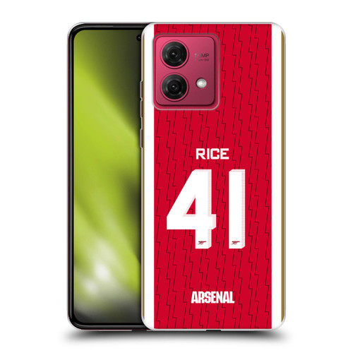 Arsenal FC 2023/24 Players Home Kit Declan Rice Soft Gel Case for Motorola Moto G84 5G