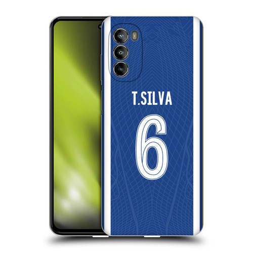 Chelsea Football Club 2023/24 Players Home Kit Thiago Silva Soft Gel Case for Motorola Moto G82 5G