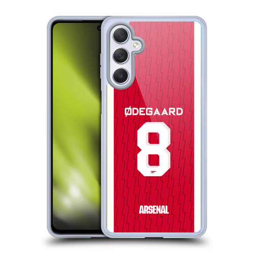 Arsenal FC 2023/24 Players Home Kit Martin Ødegaard Soft Gel Case for Samsung Galaxy M54 5G
