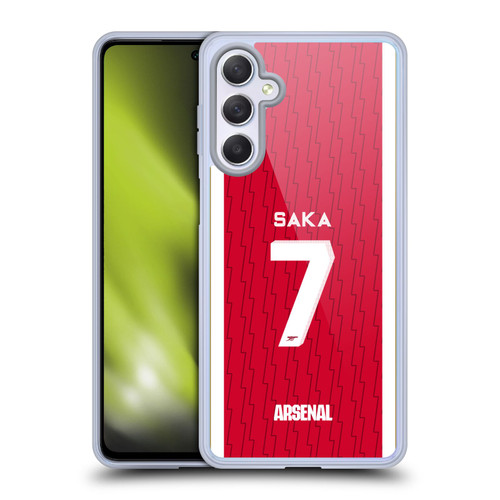 Arsenal FC 2023/24 Players Home Kit Bukayo Saka Soft Gel Case for Samsung Galaxy M54 5G