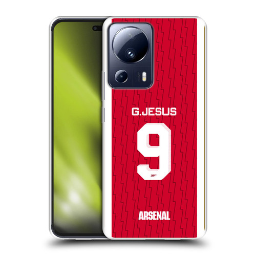 Arsenal FC 2023/24 Players Home Kit Gabriel Jesus Soft Gel Case for Xiaomi 13 Lite 5G