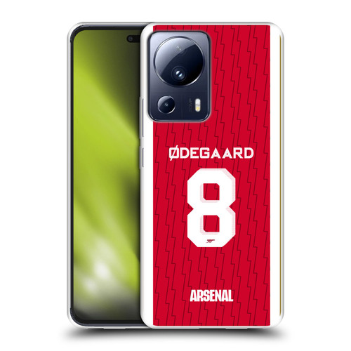 Arsenal FC 2023/24 Players Home Kit Martin Ødegaard Soft Gel Case for Xiaomi 13 Lite 5G