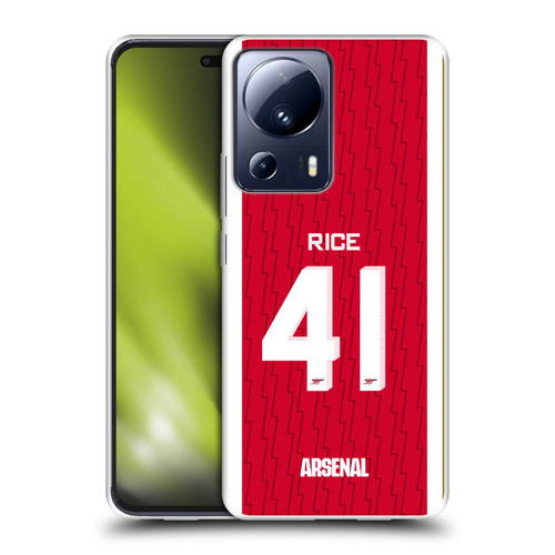 Arsenal FC 2023/24 Players Home Kit Declan Rice Soft Gel Case for Xiaomi 13 Lite 5G
