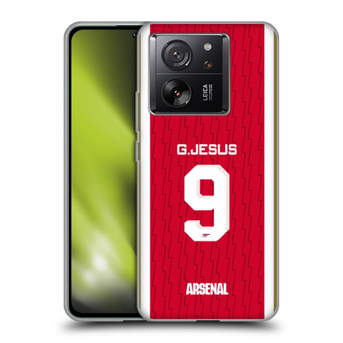 Arsenal FC 2023/24 Players Home Kit Gabriel Jesus Soft Gel Case for Xiaomi 13T 5G / 13T Pro 5G
