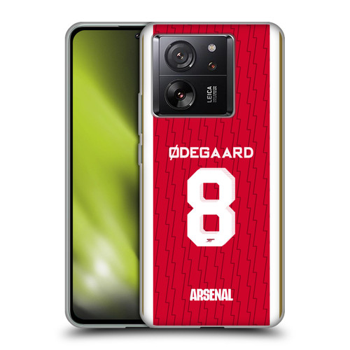 Arsenal FC 2023/24 Players Home Kit Martin Ødegaard Soft Gel Case for Xiaomi 13T 5G / 13T Pro 5G