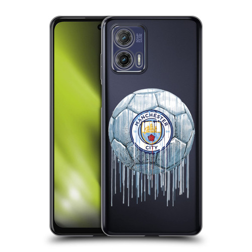 Manchester City Man City FC Drip Art Logo Soft Gel Case for Motorola Moto G73 5G