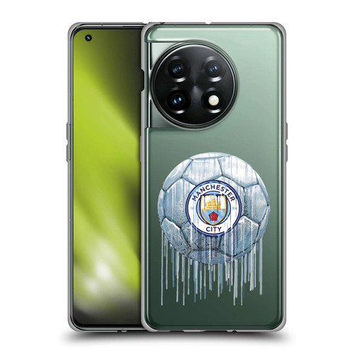 Manchester City Man City FC Drip Art Logo Soft Gel Case for OnePlus 11 5G
