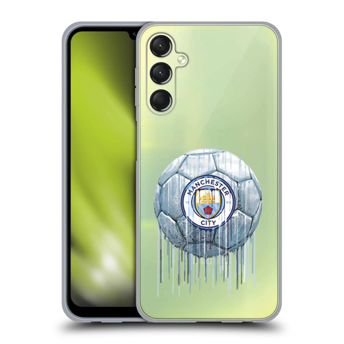 Manchester City Man City FC Drip Art Logo Soft Gel Case for Samsung Galaxy A24 4G / M34 5G