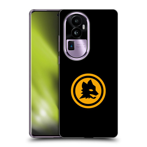 AS Roma Crest Graphics Black And Gold Soft Gel Case for OPPO Reno10 Pro+