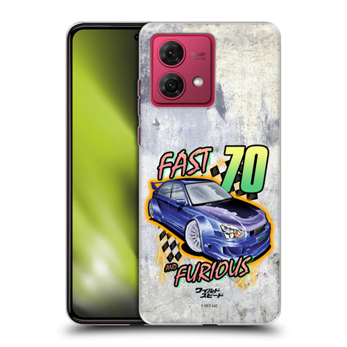 Fast & Furious Franchise Fast Fashion Grunge Retro Soft Gel Case for Motorola Moto G84 5G