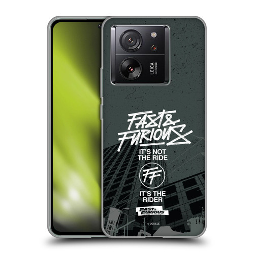 Fast & Furious Franchise Fast Fashion Street Style Logo Soft Gel Case for Xiaomi 13T 5G / 13T Pro 5G