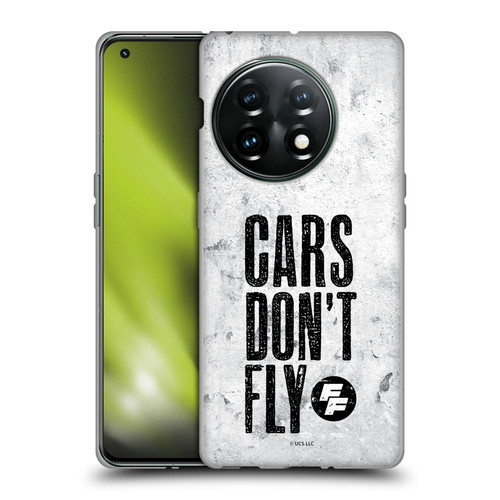 Fast & Furious Franchise Graphics Cars Don't Fly Soft Gel Case for OnePlus 11 5G