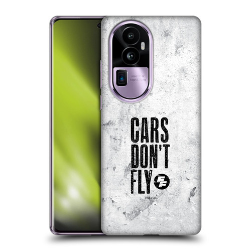 Fast & Furious Franchise Graphics Cars Don't Fly Soft Gel Case for OPPO Reno10 Pro+