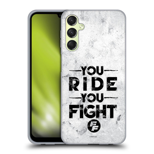 Fast & Furious Franchise Graphics You Ride You Fight Soft Gel Case for Samsung Galaxy A24 4G / Galaxy M34 5G